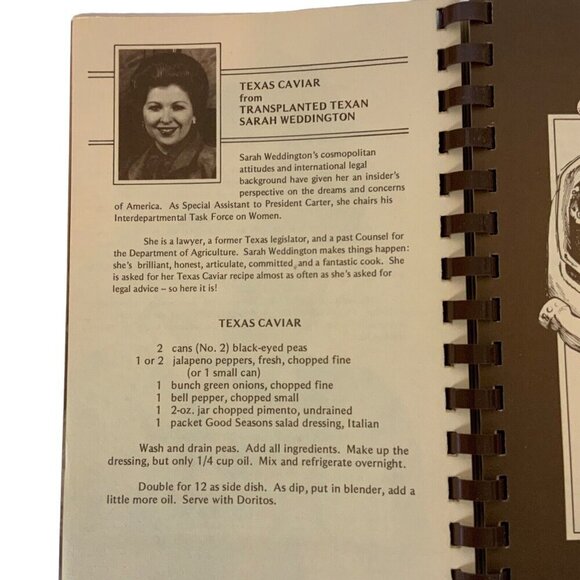 Media Rare Cookbook Favorite Recipes from Dallas TX Personalities 1979 Spiral - Picture 5 of 13